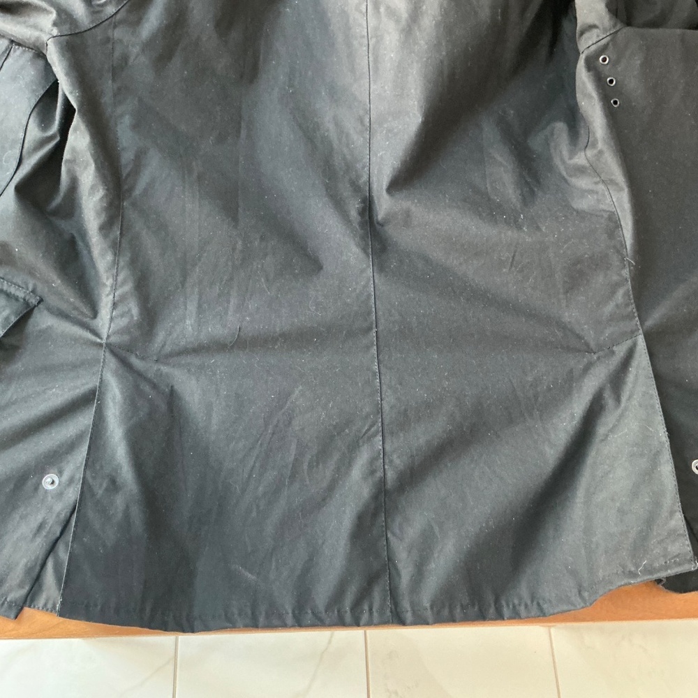 Barbour Men’s Ashby Waxed Jacket Black size XL - Picture 6 of 11